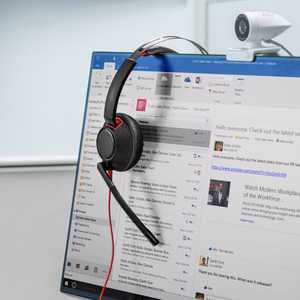 HP Poly Blackwire 5220 stereo USB-C ausinės + 3.5mm kištukas + USB-C/A adapteris