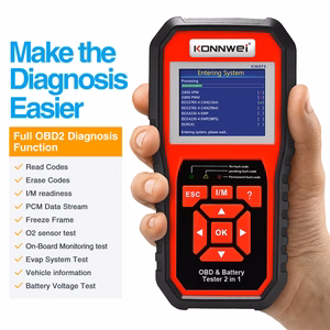 Konnwei KW870 OBD2 diagnostinis skeneris ir akumuliatorių testeris