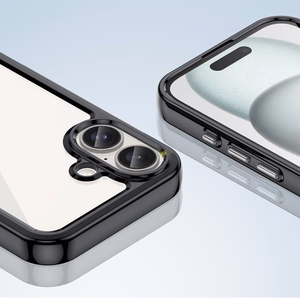 Outer Space dėklas telefonui su geliniu rėmeliu iPhone 16 Plus - juodas