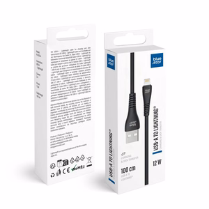 Laidas USB A į Lightning Blue Star 2A 12W 1 m PJ-DG5-A juodas