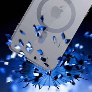 3mk Satino šarvuotas Magnetinis dėklas su MagSafe iPhone 16 Pro Max - skaidrus su juodu rėmeliu