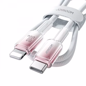 USB laidas Joyroom S-A42 baltas Type-C / Lightning 120cm (iki 60W)