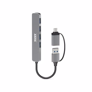 Port Connect 900161 – USB-C / USB-A šakotuvas su keturiais USB-A 3.0 prievadais, 5Gbps