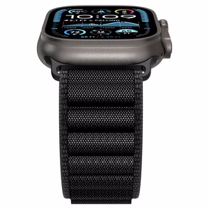 SPIGEN WBF1 dirželis APPLE WATCH 6 / 7 / 8 / 9 / 10 / SE / ULTRA 1 / 2 (44 / 45 / 46 / 49 MM) juodas