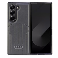 Audi dirbtinės odos magnetinis dėklas Samsung Galaxy Z Fold 6 - juodas