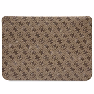 Guess 4G Printed Stripes cover for a 16" laptop - brown