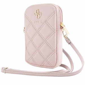 Guess krepšys GUWBZPSQSSGProžinis/pink Zip Quilted 4G