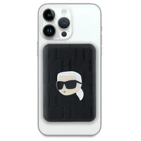 Karl Lagerfeld Magnetinis indukcinis Išorinė baterija KLPB5FPGKSKIHK 16W 5000mAh juoda/juoda Karl Head Pin
