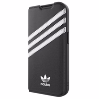 Adidas OR Dėklas telefonui Booklet PU iPhone 14 Pro juodas/baltas 50196