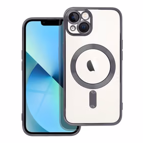 ELECTRO MAG COVER dėklas telefonui suderinamas su MagSafe iPhone 13 juodas