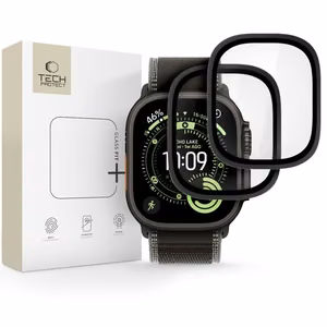 Tech-Protect grūdintas stiklas 2 vnt. Apple Watch Ultra 49mm juodas