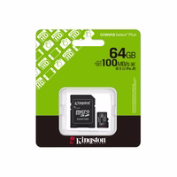 Kingston Technology Canvas Select Plus Gen3 64 GB MicroSDXC UHS-I Klasės 10