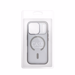 Case for iPhone 17 Pro Max / 18 Pro Max (low camera edge) Flexline Mag Cover compatible with MagSafe gray