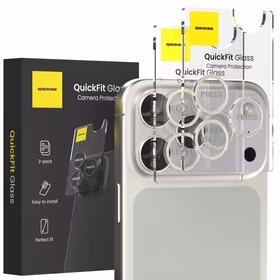 Spacecase Kameros stiklas Quickfit Camera iPhone 17 Pro / 17 Pro Max sidabrinis