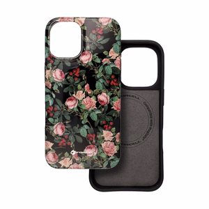 FORCELL F-PROTECT Mirage, karinio standarto išbandytas magnetinis dėklas telefonui IPHONE 16 PLUS, rožinė drama