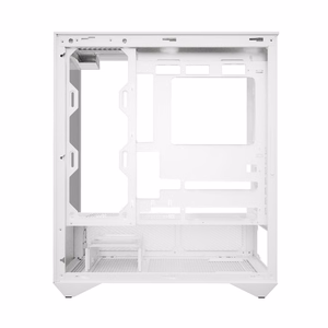 Darkflash DY460 kompiuterio korpusas (baltas) + 4 ARGB ventiliatoriai
