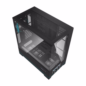 Darkflash DY451 PRO kompiuterio korpusas (juodas) + 1 ventiliatorius