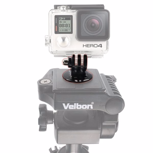 Sporto kameros laikiklis su GoPro trikojo adapteriu - juodas