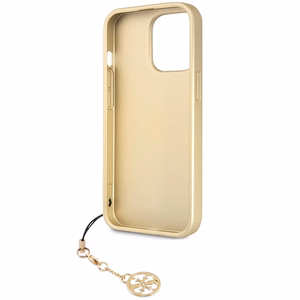 Guess 4G Charms Collection dėklas iPhone 14 Pro - pilkas