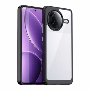 Kosminis dėklas su gelio rėmu, skirtas Xiaomi Poco F7 Ultra - juodas