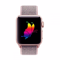 TECH-PROTECT NYLON APPLE WATCH 4 / 5 / 6 / 7 / 8 / 9 / SE (38 / 40 / 41 MM) ROŽINIO SMĖLIO