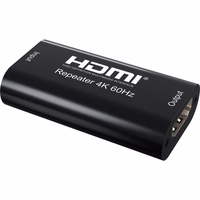 Techly IDATA HDMI2-RIP4KT vaizdo ir garso signalų ilgintuvas AV kartotuvas Juoda