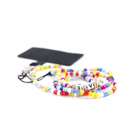 PIXIE telefoninis dirželis, telefono pakabukas / ilgis 68 cm (kilpoje 34 cm) / ant kaklo - karoliukai