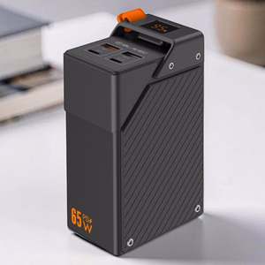 Blavec BJ-50 Tytan išorinė baterija, 30 000 mAh, 65 W, 2× USB-C + 2× USB-A (PBBJ50B), juoda