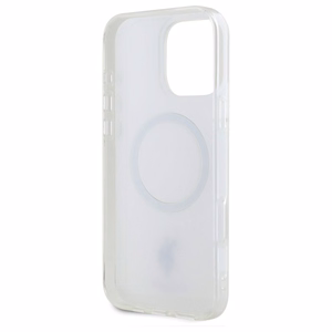 US Polo IML Ring MagSafe iPhone 16 Pro dėklas - baltas