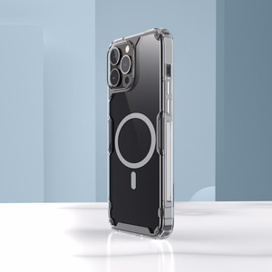 Nillkin Nature Pro magnetinis šarvuotas dėklas su MagSafe telefonui iPhone 15 Pro - baltas