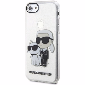 Karl Lagerfeld KLHCI8HNKCTGT iPhone 7/8/ SE 2020 / SE 2022 прозрачный hardcase Gliter Karl&Choupette