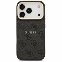 GUESS dėklas telefonui (m) IPHONE 17 Pro suderinamas su MagSafe PU 4G W/ Classic - juodas
