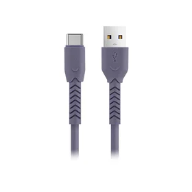 Maxlife MXUC-04 kabelis USB - USB-C 1,0 m 3A violetinis