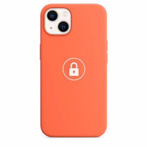Telefono dėklas Silicone Case v2, skirtas iPhone 13, Nectarine, pakuotėje