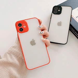 Milky Case silikoninis lankstus permatomas dėklas telefonui Samsung Galaxy A22 4G juodas