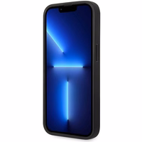 Dėklas telefonui BMW BMHMP14X22RFGR iPhone 14 Pro Max 6.7 - raudonas odinis diamantinio rašto MagSafe