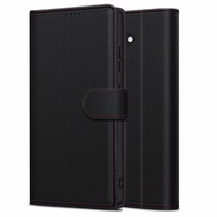 TECH-PROTECT WALLET RS IPHONE 16E JUODAS/RAUDONAS Tech-Protect Wallet dėklas telefonui iPhone 16e - juodas