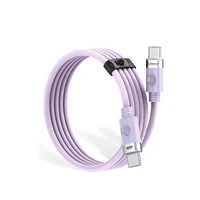 Orico CDX 60W 3A Power Delivery USB-C - USB-C 1m kabelis - violetinis