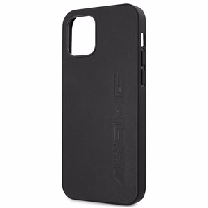 AMG odinis dėklas su karštu antspaudu iPhone 12 Pro Max - juodas