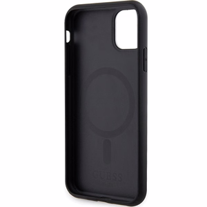 Guess GUHMN61PSAHMCK чехол для iPhone 11 / Xr - чёрный Saffiano MagSafe
