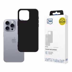 3mk matinė dėklas iPhone 16 Pro - juodas