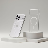 "iPhone 17 PRO MAX" dėklas "Forcell F-Protect Clear Hybrid Premium", suderinamas su skaidriu