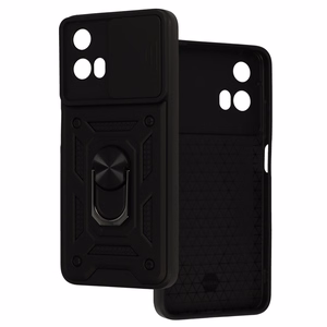 Slide Camera Armor dėklas telefonui Motorola Moto G35 5G juodas