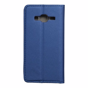 Dėklas telefonui knygos tipo SMART CASE SAMSUNG J3/J3 2016 mėlynas