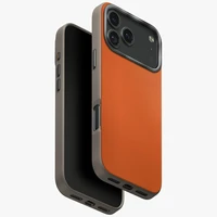 Uniq Lyden DS dėklas telefonui iPhone 17 Pro Max Magclick įkrovimas - oranžinė-pilka
