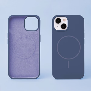 Silikoninis Thin Mag dėklas for iPhone 16 6,1" tamsiai mėlynas