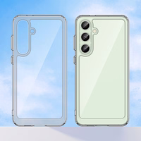 Kosmoso dėklas su gelio rėmu Samsung Galaxy S24 FE - permatomas