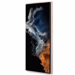 Guess GUHCS23L4GMGPI S23 Ultra S918 rožinis/rožinis kietas dėklas 4G Didelis Metalinis Logotipas