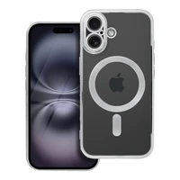 ELECTRO MAG COVER dėklas telefonui suderinamas su Magnetiniu IPHONE 16 sidabrinis