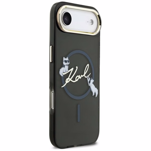 Karl Lagerfeld IML Choupettes Karl Script Logo MagSafe iPhone Air Dėklas - juodas